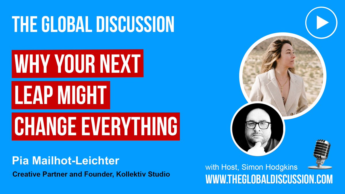 Why Playing it Safe Might Be Holding You Back theglobaldiscussion.com/tgd/pia-mailho… with Pia Mailhot-Leichter Ep 252 – The Global Discussion