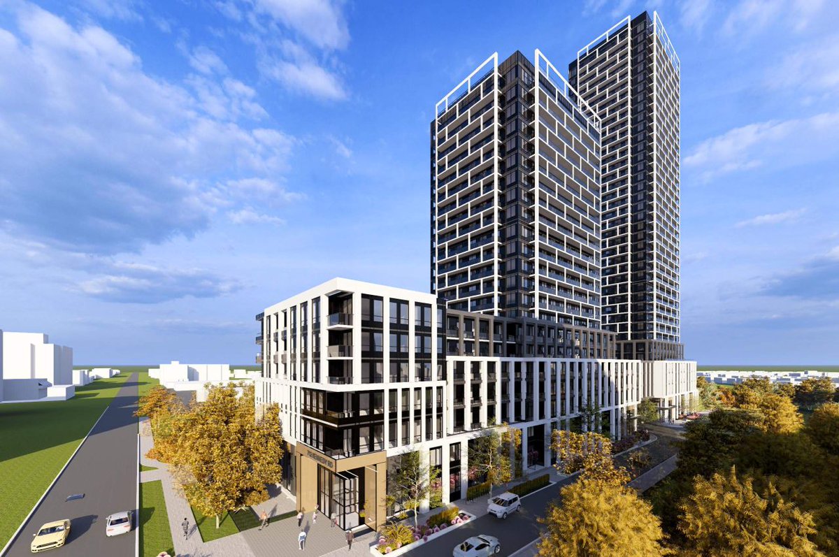 A revised plan for two towers at 708 Kennedy has cut height, but added more density within walking distance of Kennedy station. urbantoronto.ca/news/2025/06/r…

#Toronto #transit #urbanplanning #condos