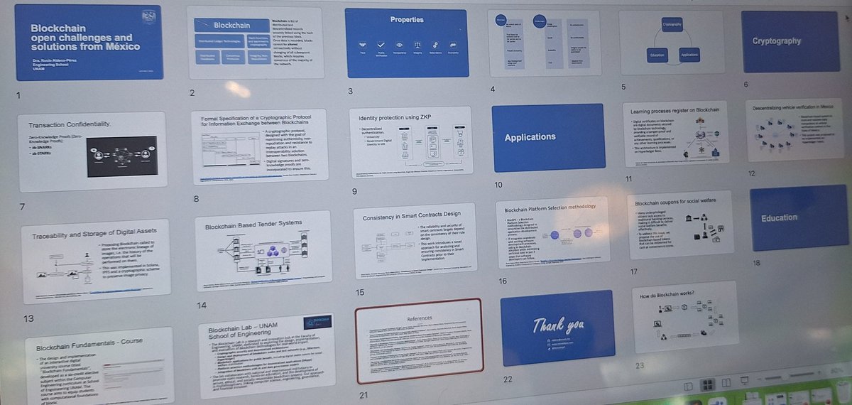 RocioAldP's tweet photo. Empezando con la presentación de lo que hacemos en mi pequeño pero hermoso grupo de trabajo en el #BlockchainCenter #UZH. Si hacen zoom a la presentación verán los trabajos de todas y todos.
Disculpen la carita de sueño, pero el jetlag esta pegando fuerte. https://t.co/noefqluK2H