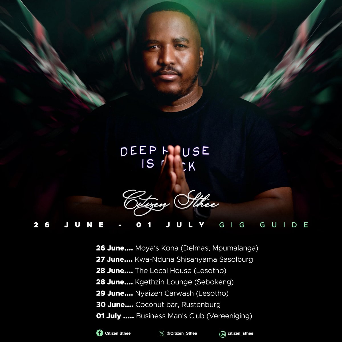 Citizen_Sthee's tweet image. Consistency looks like nothing is happening.
Until everything changes.🙏 

Starting from tomorrow we groove till Wednesday 🤟🏾

Deep House is winning 🏆