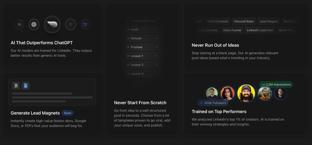 Used cursor with claude sonnet 4 to create this features section in around 75 minutes 🤯

I'm not a designer.