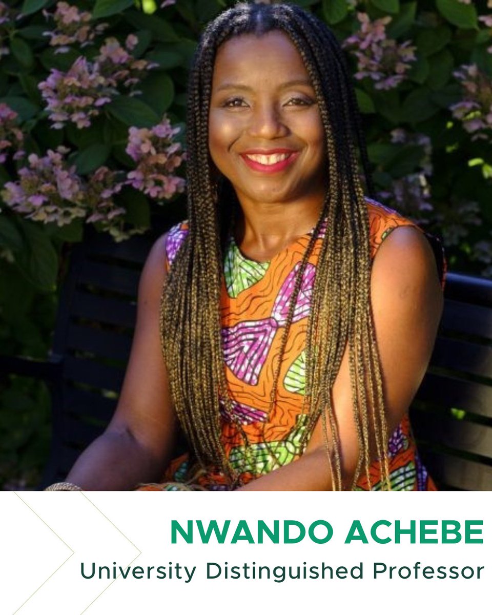 MSU_HistoryDept's tweet image. Congratulations to Dr. Nwando Achebe on being named a University Distinguished Professor at Michigan State University! 

Full story: bit.ly/46c3V5u

#MSUHistory #MSUSocialScience