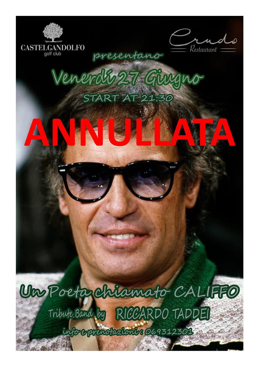 Castelgolf's tweet image. SERATA ANNULLATA