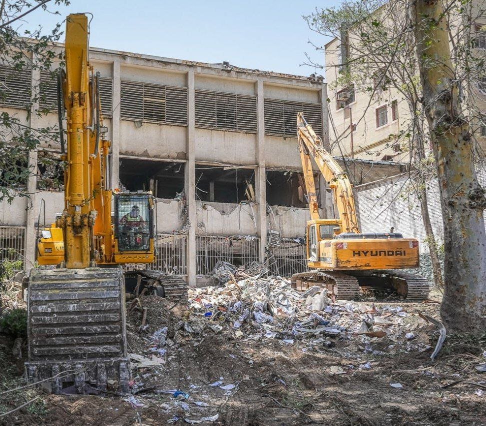 Images from #Evin Prosecutor’s Office show damage after an airstrike. 
48 hours later, silence from Judiciary, Prison Organizations &amp; security agencies on detainees’ conditions or forced transfers raises grave concerns about imminent executions and intensified suppressive