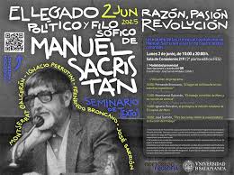Seminario RAZÓN, PASIÓN, REVOLUCIÓN sobre Manuel Sacristán  (1925 - 1985)