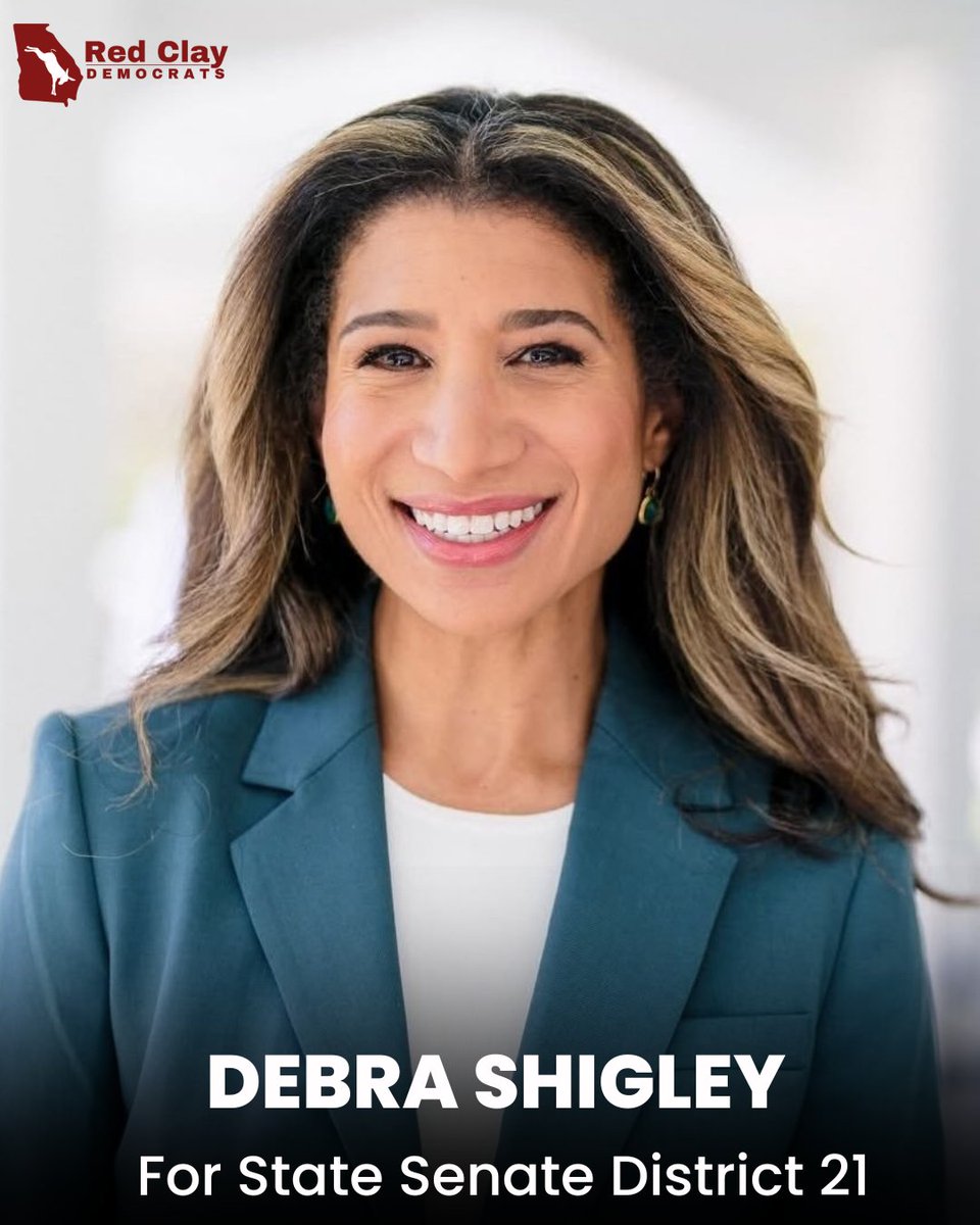 redclaydems's tweet photo. The Red Clay #Democrats are excited to announce our endorsement of @debraforgeorgia for Georgia Senate District 21!

Debra is a rockstar and we're behind her to win! https://t.co/U6CIaHpmR5