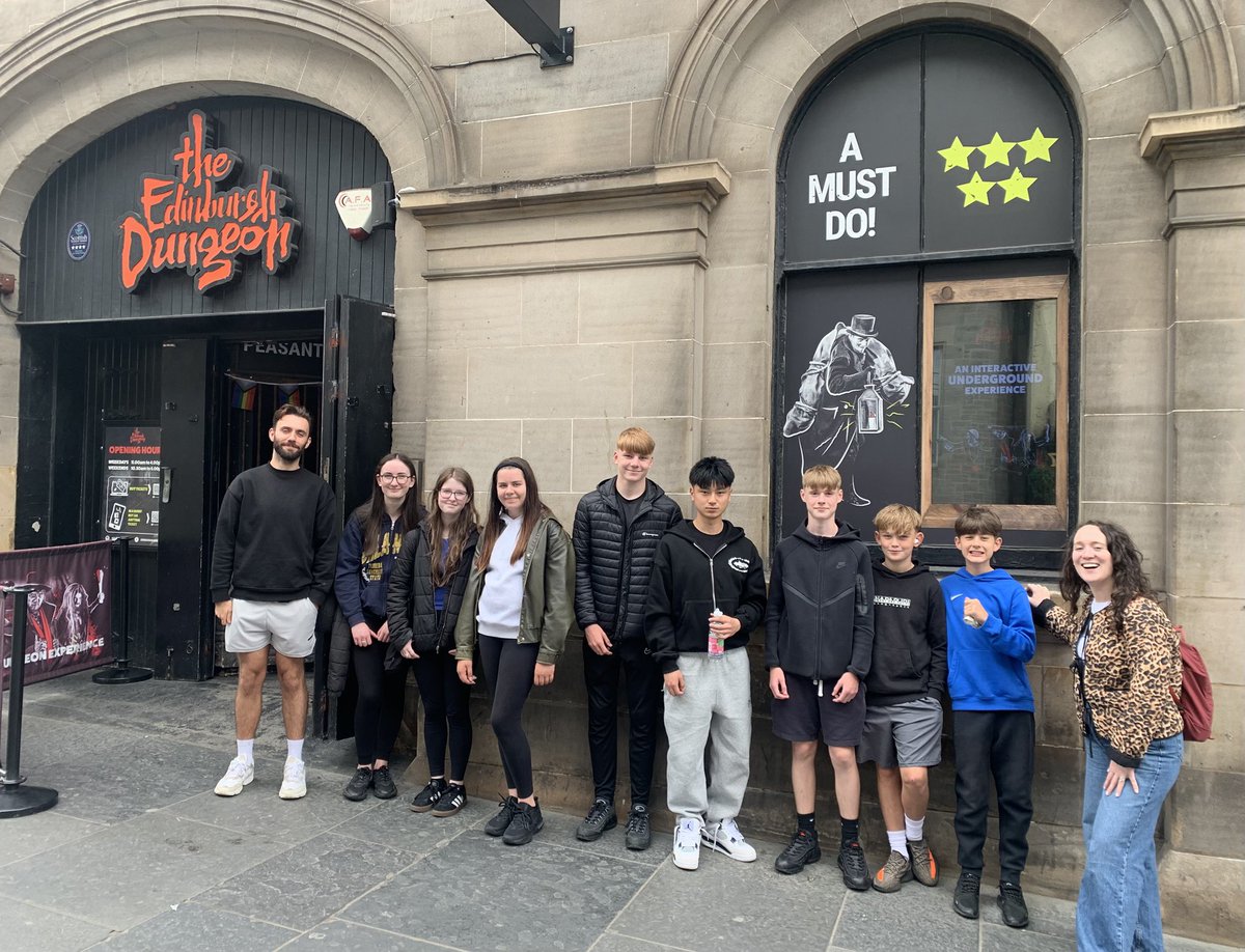 A great day had on our annual visit to the National Museum of Scotland and Edinburgh Dungeons. Pupils an absolute credit as usual! Proud teachers! <a href="/Boness_Academy/">Bo'ness Academy</a>