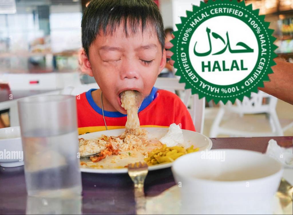 Ich wenn Halal
Reihe an Reihe in der Stadt.