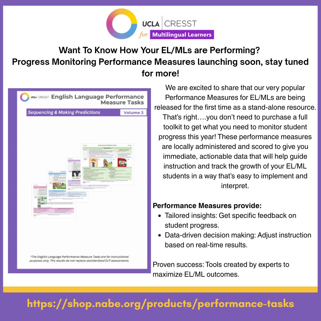 Happy #NABEWebstoreWednesday! See what's included in the English Language Performance Measure Tasks: Volume 3
shop.nabe.org/products/perfo…