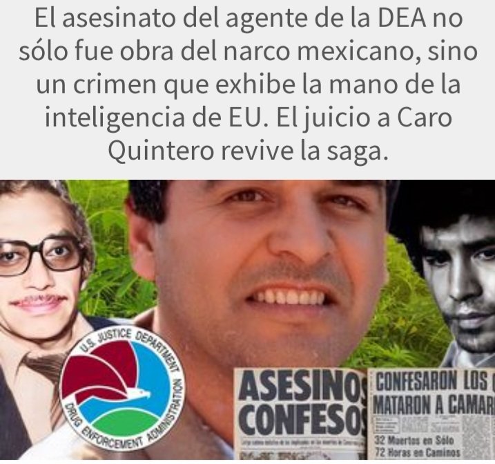 Leonardo Alvarez (@leon_alvarez) on Twitter photo "A 40 años del asesinato Enrique ‘Kiki’ Camarena, la DEA, ritualizó la entrega de Rafael Caro Quintero para enviar un mensaje doble: no abandonamos a los nuestros y los culpables deben saber que serán perseguidos y castigados": <a href="/temoris/">Témoris Grecko @temoris.bsky.social</a>
milenio.com/policia/narcot… "A 40 años del asesinato Enrique ‘Kiki’ Camarena, la DEA, ritualizó la entrega de Rafael Caro Quintero para enviar un mensaje doble: no abandonamos a los nuestros y los culpables deben saber que serán perseguidos y castigados": <a href="/temoris/">Témoris Grecko @temoris.bsky.social</a>
milenio.com/policia/narcot…