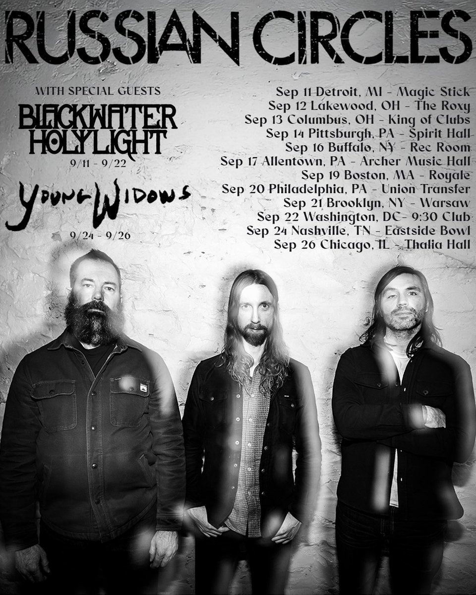 Russian Circles will be playing the final Gnosis shows in the US before they begin their next album.

Tickets are on sale Friday at 10am local time