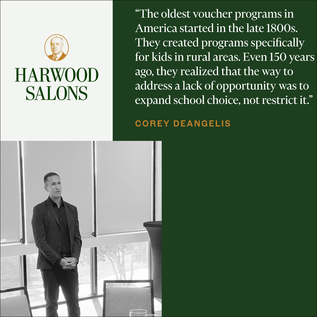 harwoodsalons's tweet image. .@DeAngelisCorey joined us in Dallas to break down the current state of school choice and explain why parental freedom is worth fighting for.
Thanks to all who came out!