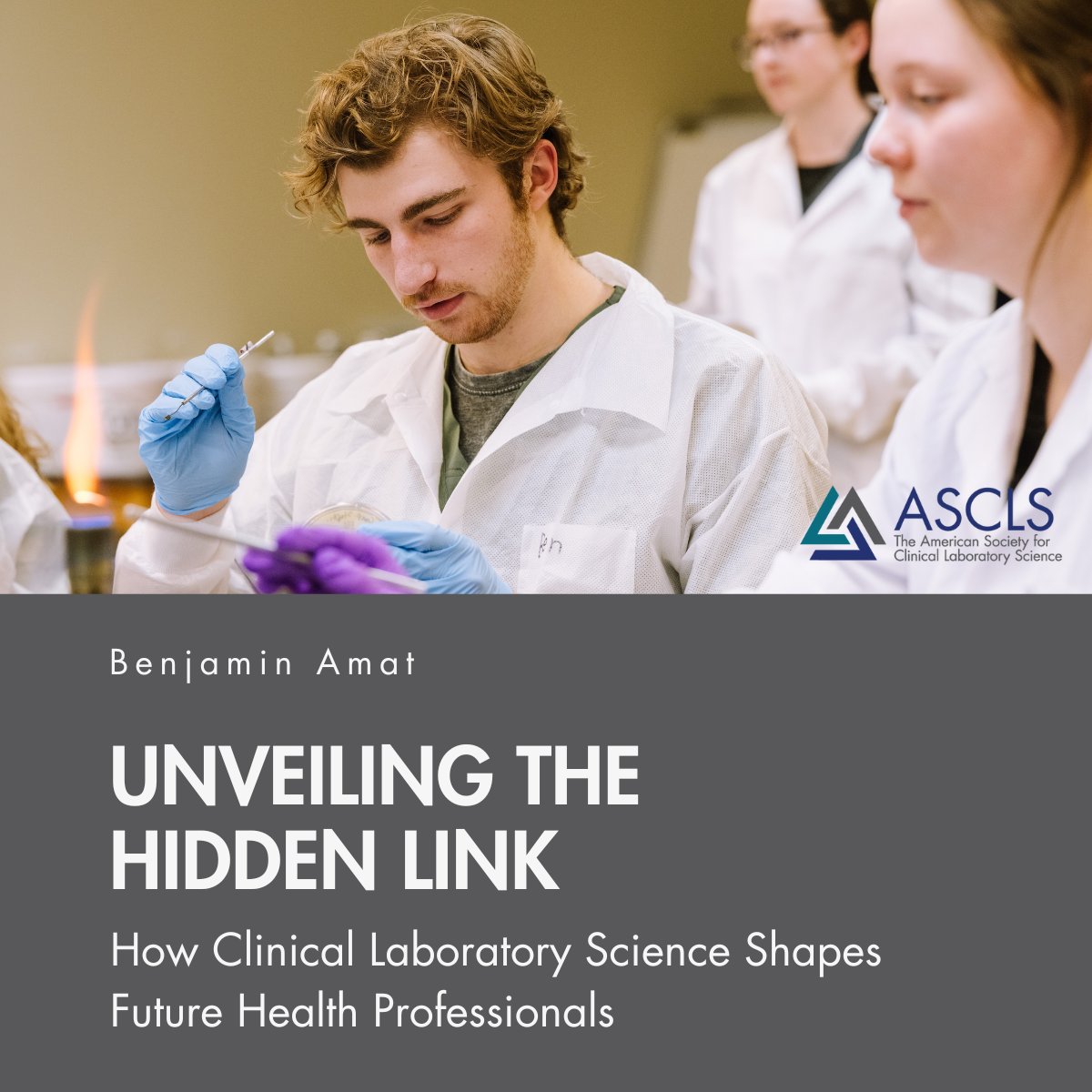 In ASCLS Today, #MedicalLaboratory science and pre-veterinary student Benjamin Amat writes about how being able to understand the details behind diseases and the science behind laboratory work is critical to every health setting.
 ascls.org/unveiling-the-…

#IamASCLS #Lab4Life
