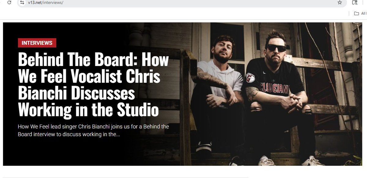 Some #WednesdayMotivation for fans of rising rockers <a href="/HowWeFeelMusic/">How We Feel</a> with Big Thanks to <a href="/v13media/">V13 Media</a> for the new #BehindTheBoard interview - check it out! v13.net/2025/06/how-we…