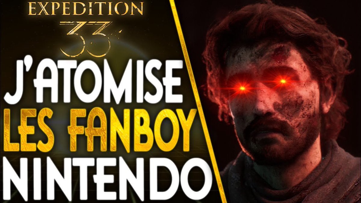🚨NOUVELLE VIDÉO🚨

J’ATOMISE les FANBOYS NINTENDO - CLAIR OBSCUR détrôné du GOTY !
youtu.be/z_IFC--PmkM