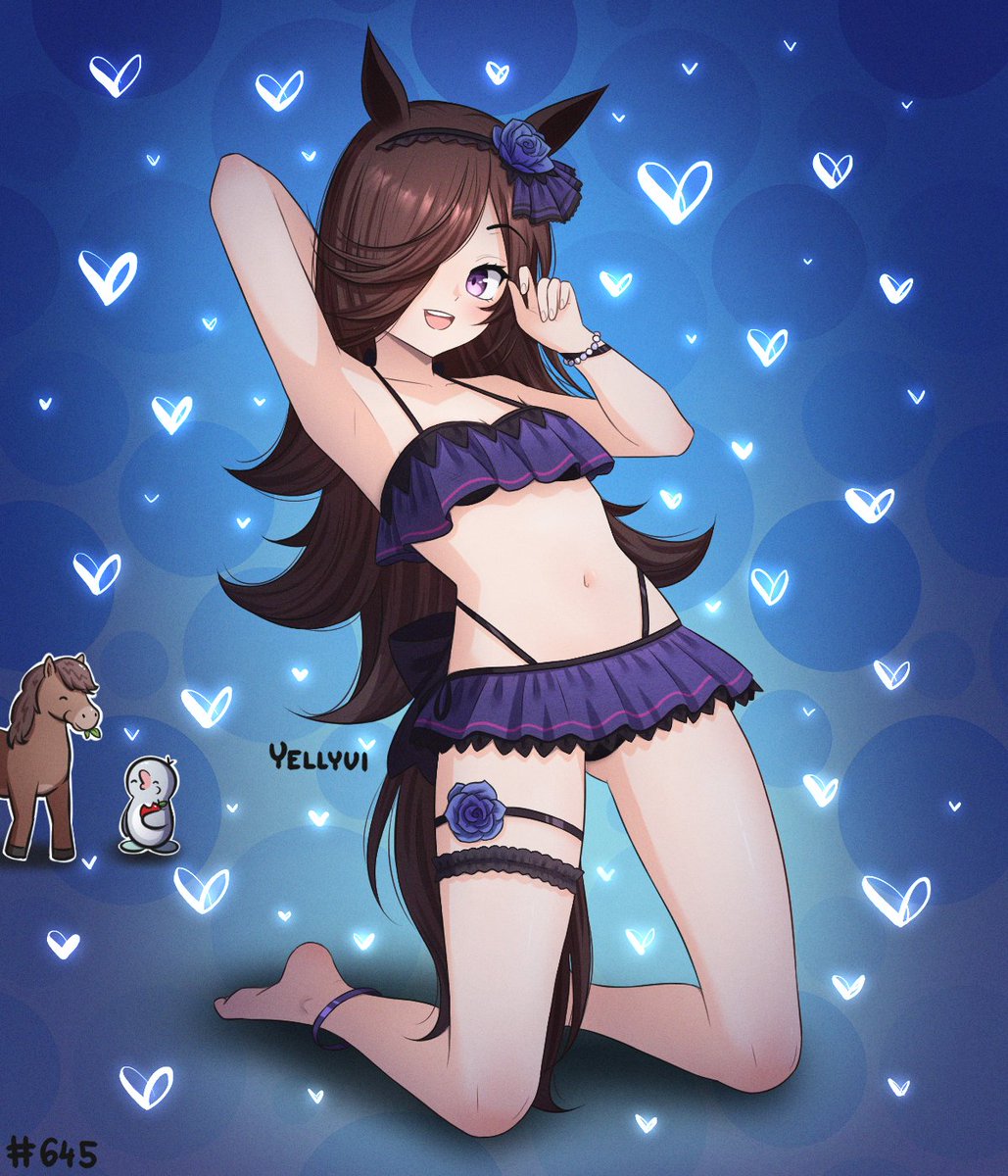 yellyvi's tweet photo. Rice Shower 💙 commission for @derpy2010  ✨
#Umamusume https://t.co/LYRM3fV0w4