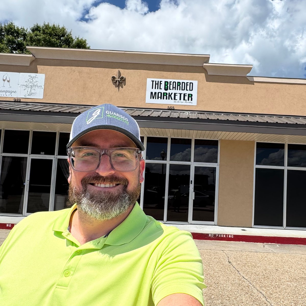 TheBeardedMktr's tweet image. New sign day! So hyped to see this go up. What do you guys think? #newsign #officesign #businessgrowth #smallbusiness #entrepreneur #fyp