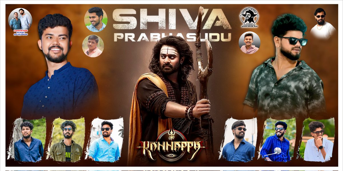 Prabhas_SklmFC's tweet photo. Srikakulam #Prabhas fans banners for #Kannappa movie 🤟💥✨
#Kannappa27thJune @kannappamovie @iVishnuManchu https://t.co/vohazt0JkK