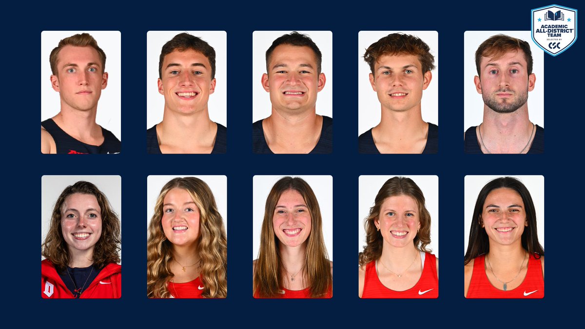 📚⭐️ Congrats to our 🔟 CSC Academic All-District honorees!

• Ian Baughman
• Christian Cupp
• Joe Klanchar
• Vincent Rupp
• David Williams
• Haley Hamilton
• Madelyn Moretti
• Anna Rorrer
• Hannah Seitzinger
• Halle Walcutt

→ goduquesne.com/news/2025/6/24…