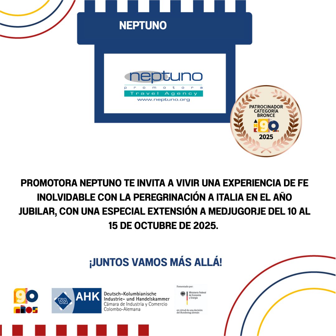 ✈️ ¡Vive una experiencia de fe inolvidable!

Únete a la Peregrinación a Italia en el Año Jubilar, con extensión a Medjugorje del 10 al 15 de octubre de 2025.

🙏 Recorre lugares sagrados y renueva tu espíritu.
👉 Detalles aquí: n9.cl/7jq9r
#ViajeDeFe #AñoJubilar