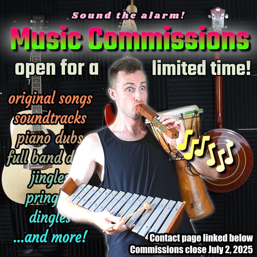 I'm opening up music commissions for ONE WEEK ONLY :O If you've ever wanted me to write some music for you, from a piano dub to an original tune to a soundtrack for your video, then now's the time to reach out! You can contact me and get more info here: finnmk.com/contact.html