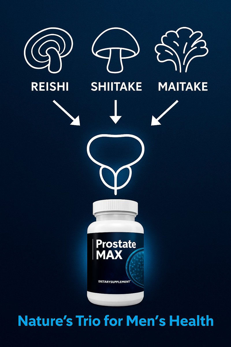 MindBodySoul07's tweet image. 🍄 Reishi. Shiitake. Maitake.
✔️ Prostate Max uses nature’s trio to support men’s health &amp;amp; urinary relief.
Try it here 👉 prostatemax-en.com
#BladderSupport #ProstateMax #NaturalRelief #MenOver40