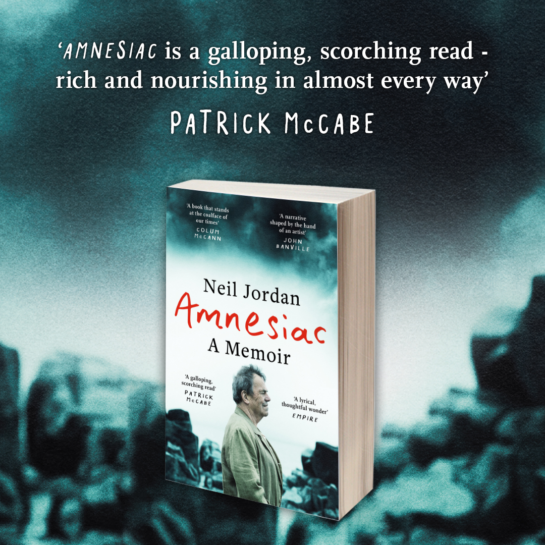 A haunted record of a life devoted to the visual art of the cinema and the written word, by Ireland's greatest director and one of her finest novelists.

Amnesiac, a memoir by Neil Jordan. 

Out Now in paperback bit.ly/3ZxZGx0