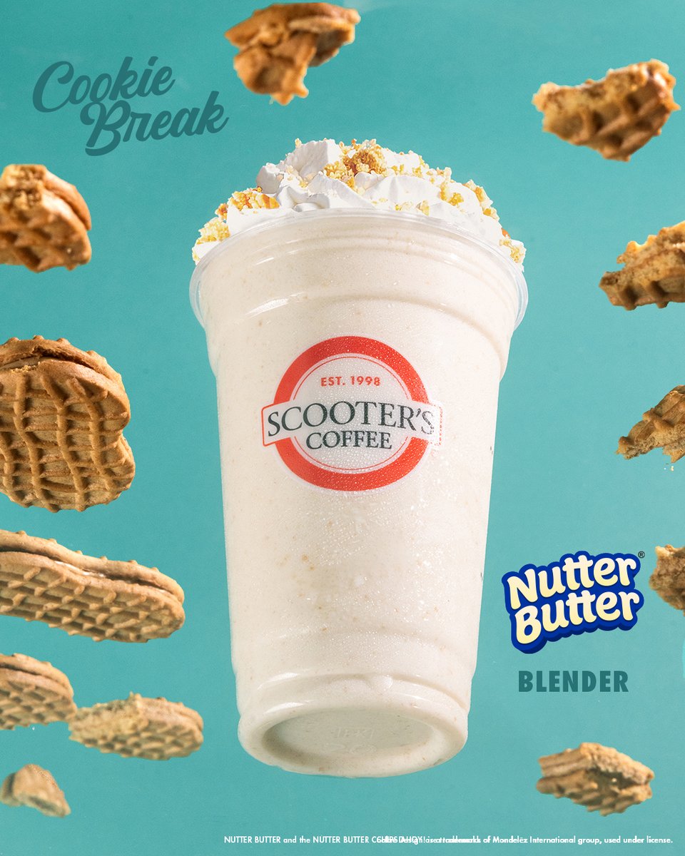 scooterscoffee's tweet image. Our NUTTER BUTTER® Blender is peanut butter perfection 🥜✨ 😋 Creamy, sweet, salty, and delicious, it's the perfect summer treat 🤠🤎
(p.s. add espresso for an extra energy boost, and thank us later)
#scooterscoffee #scootonaround #nutterbutter