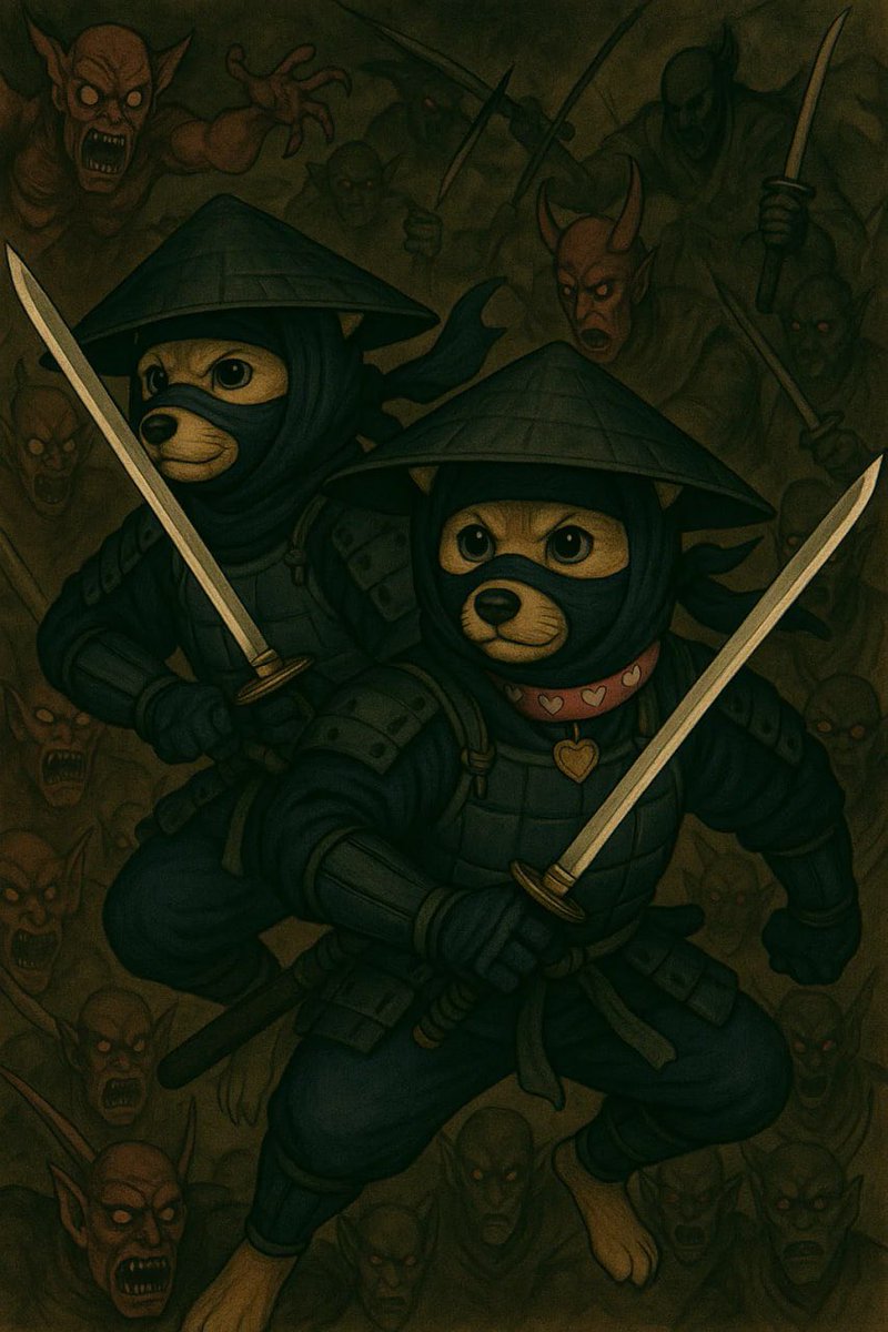 $DogeGF and $Doge ready to cut down all evildoers who stand in there way .
The blades of Reciprocity ⚔️🖤⚔️