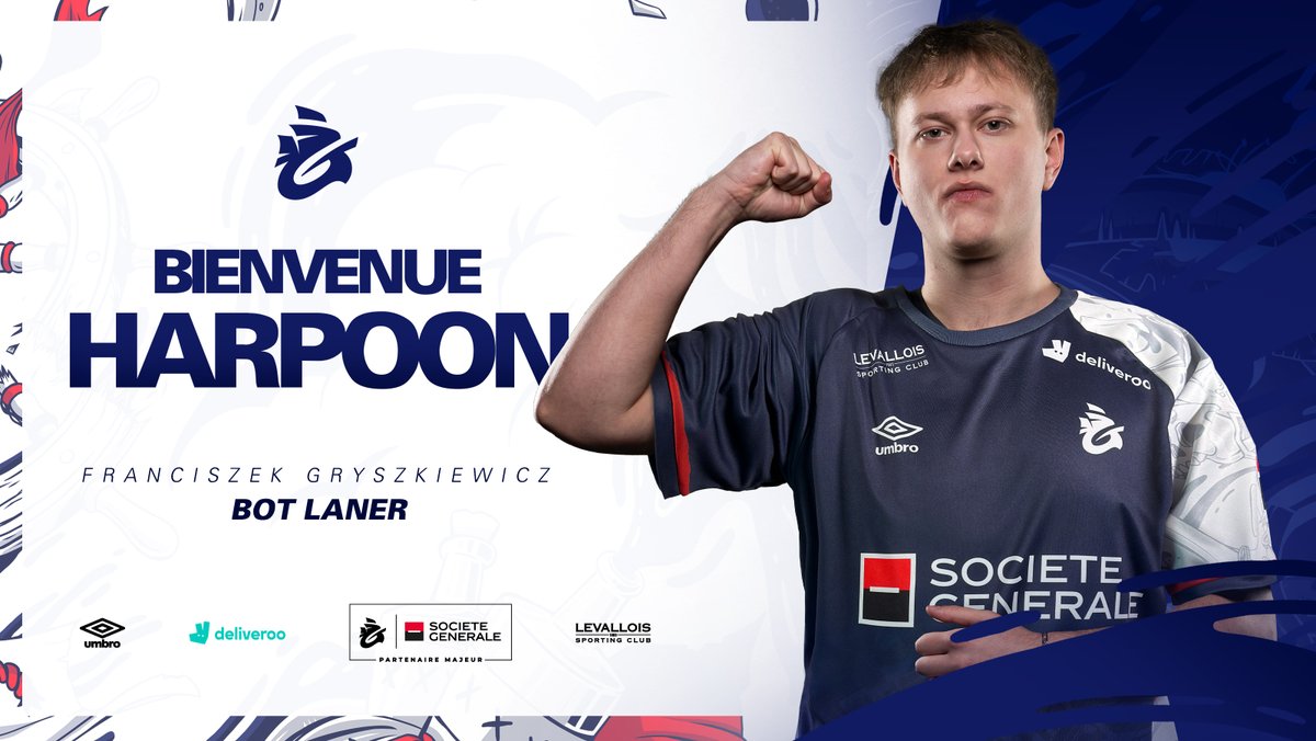 L'équipage est au complet pour le Summer Split de LFL ✍️

<a href="/Harpoonlol/">HARPOON</a> 🇵🇱 s'engage jusqu'à fin 2026 à nos côtés 🫡

Bienvenue dans ta nouvelle maison ✊

#NoMercy 🏴‍☠️