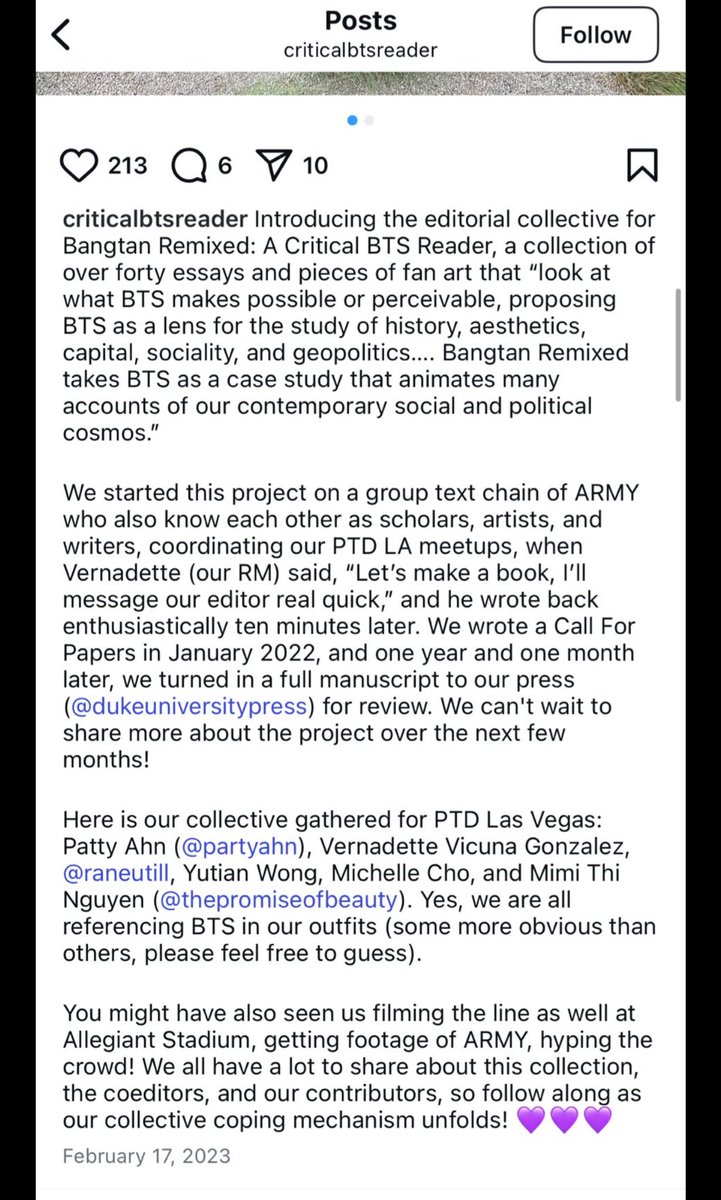 “People” calling ARMYs liars/manipulators &amp; saying we’re attacking the “documentary” by falsely accusing the creators. Well, criticalbtsreader posted this and look…Patty Ahn’s name is listed. 
(This is a ss right from their account before it was deactivated)