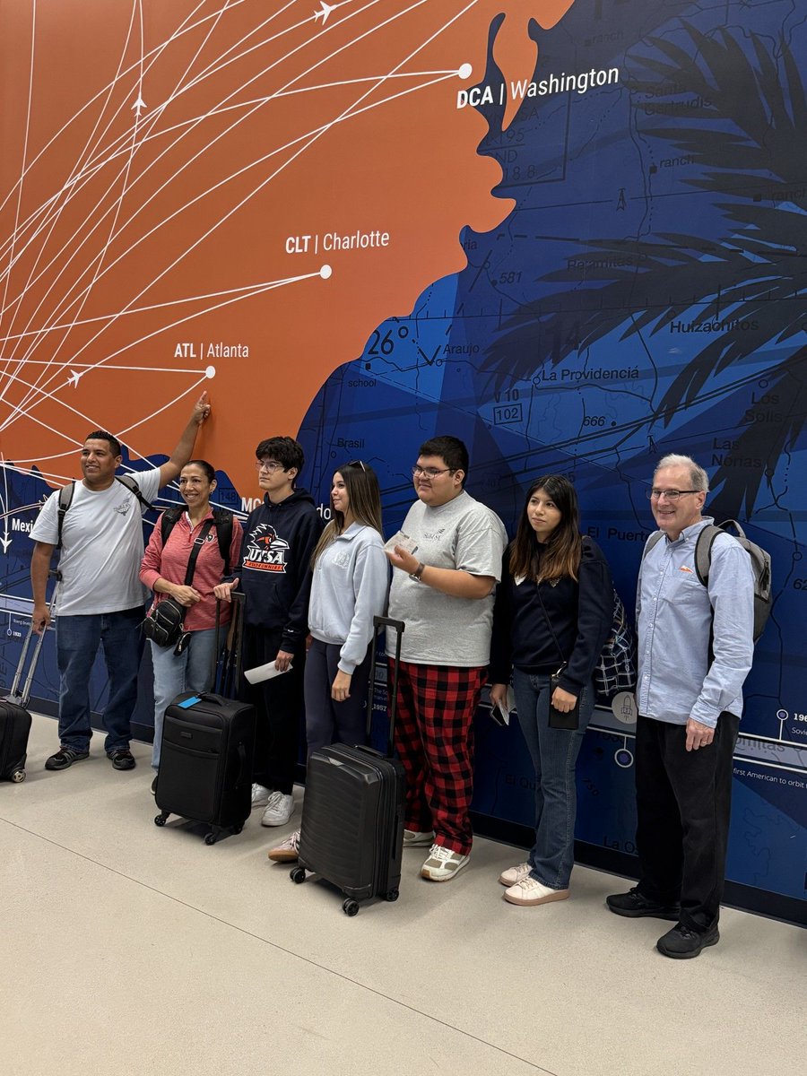 Our Veterans CTE students group leaving Brownsville to compete in the SkillsUSA National Leadership and Skills Conference in Atlanta, Georgia.