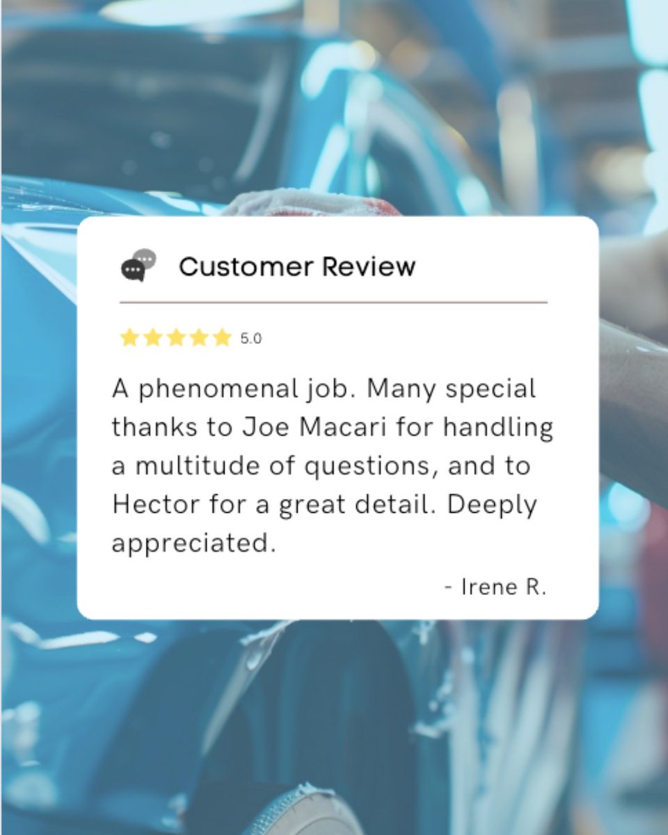 Thank you for the 5-star review, Irene! ⭐ We are so happy to hear that Joe, Hector, and our team were able to answer all of your questions thoroughly!