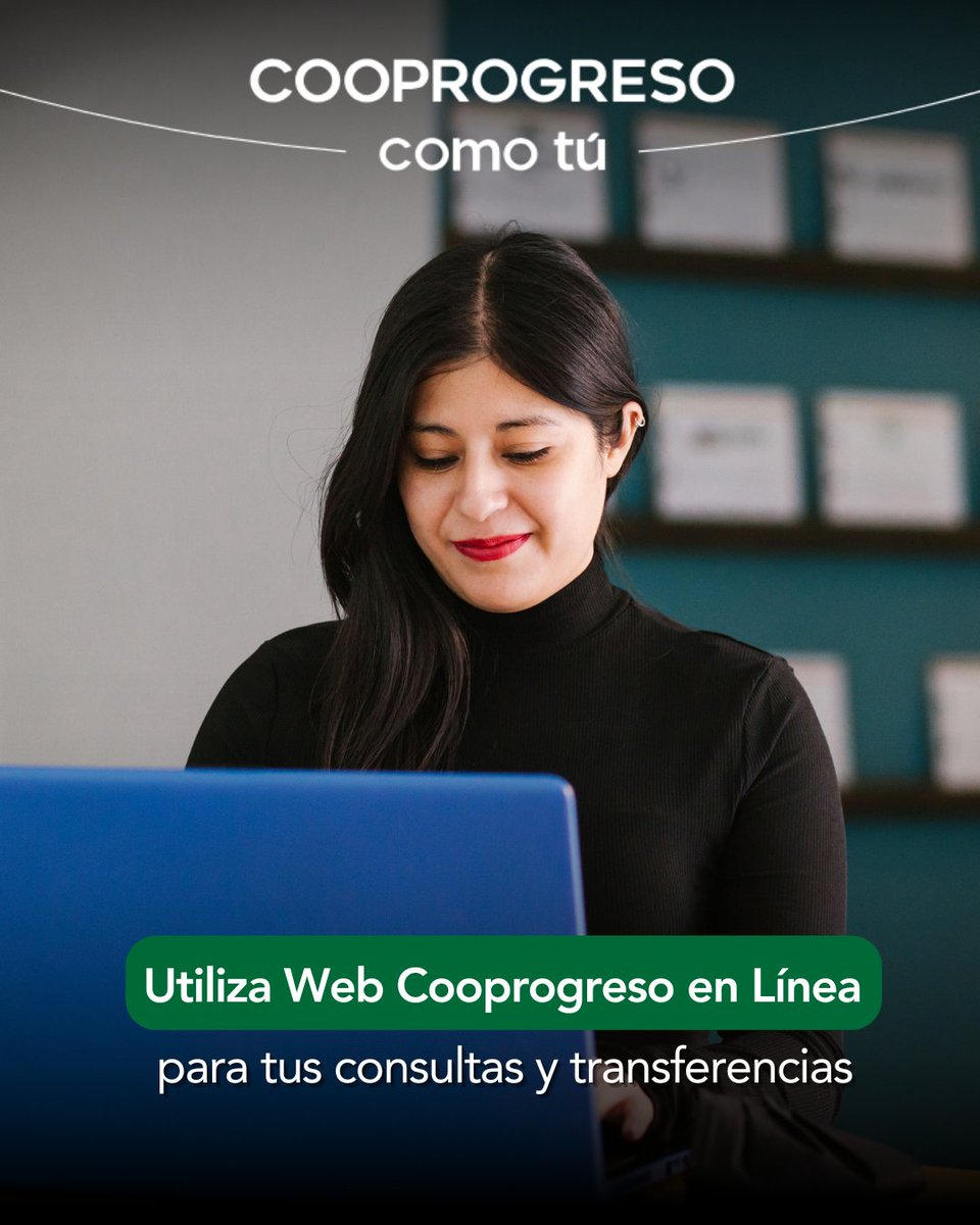 Con Web Cooprogreso en Línea realiza tus transferencias de forma ágil y segura, desde cualquier lugar y en todo momento, sin realizar filas.

#Cooprogreso #ComoTú