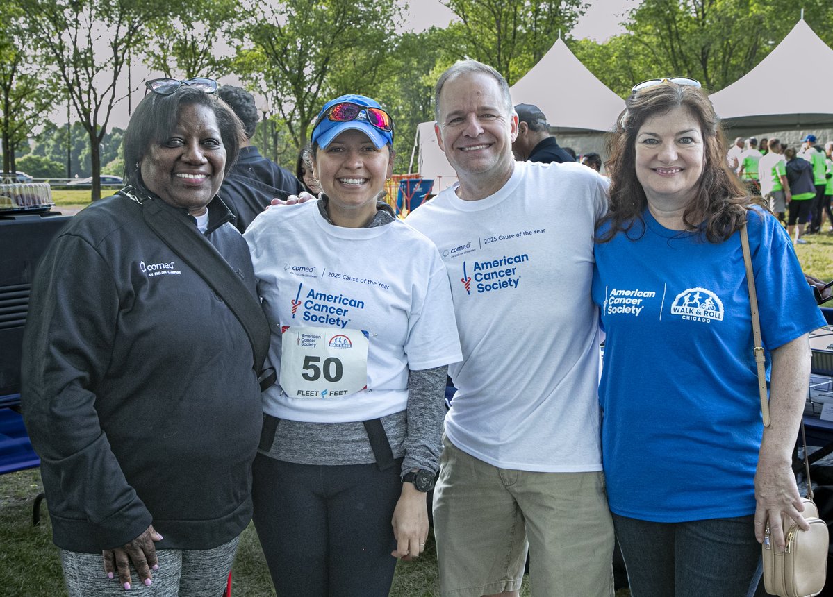 ComEd's tweet image. 1,200 ComEd employees chose cancer awareness as our 2025 Cause of the Year. 💜 VP Dan Gabel leads the charge—sharing his journey as a cancer survivor & advocate. Read his story: spr.ly/60024dfb0