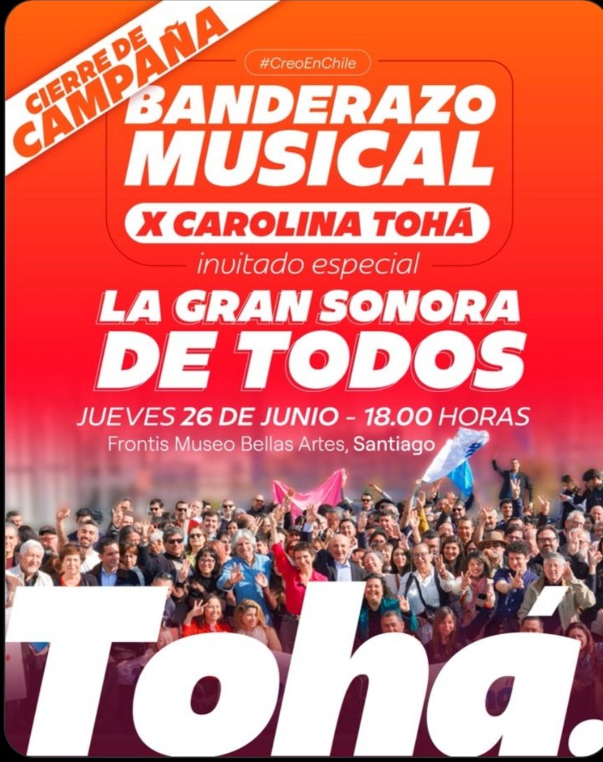 CAROLINA TOHÁ❤️
CREEMOS EN CHILE✨
No da lo mismo por quien votar!!!
<a href="/Carolina_Toha/">Carolina Tohá</a> 
<a href="/PPD_Chile/">Partido Por la Democracia</a> 
<a href="/HeliaMolina_M/">Helia Molina Milman</a> 
<a href="/JPPD_CHILE/">Juventud PPD</a> 
<a href="/ppdmujeres/">Vicepresidencia Mujer PPD</a> 
<a href="/PSChile/">Partido Socialista de Chile</a> 
<a href="/Liberales_Chile/">Partido Liberal</a> 
<a href="/PRadicalcl/">Partido Radical</a>