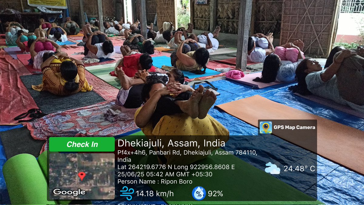 #Sonitpur_Assam
🧎‍♀️Dhekiajui yoga centre🧘‍♀️
#Date... 25.06.2025