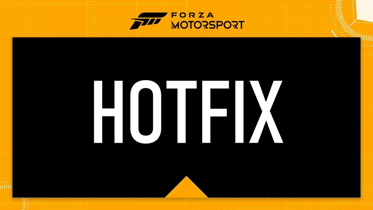 Forza Support (@forza_support) on Twitter photo We’re rolling out a #ForzaMotorsport hotfix on Xbox Series X|S and PC that includes minor stability improvements. Here are the release notes: aka.ms/FMUpdate21Hotf… We’re rolling out a #ForzaMotorsport hotfix on Xbox Series X|S and PC that includes minor stability improvements. Here are the release notes: aka.ms/FMUpdate21Hotf…