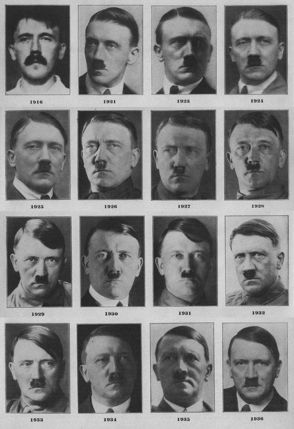 HistoryArcs's tweet image. Hitler throughout the years.