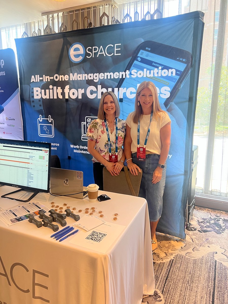 Chelsey and Casie are at DISC in Nashville! Day 2 of connecting with diocesan leaders and innovators using tech to serve communities. If you’re here, stop by! #DISC2025 #FacilityStewardship #ChurchTech #eSPACE #CatholicTech #DioceseInnovation