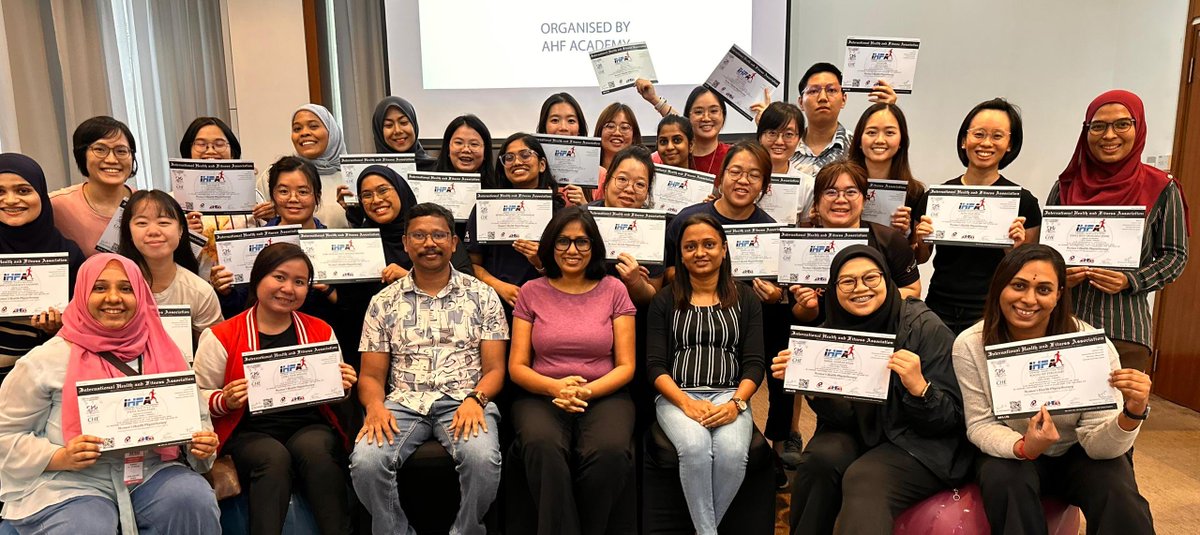 ihfaglobal's tweet photo. The International Health and Fitness Association (IHFA), in collaboration with its Malaysia-based partner AHF Academy, successfully conducted a certification program on Women’s Health Education on June 19th–20th, 2025. https://t.co/QCZ02bfIux