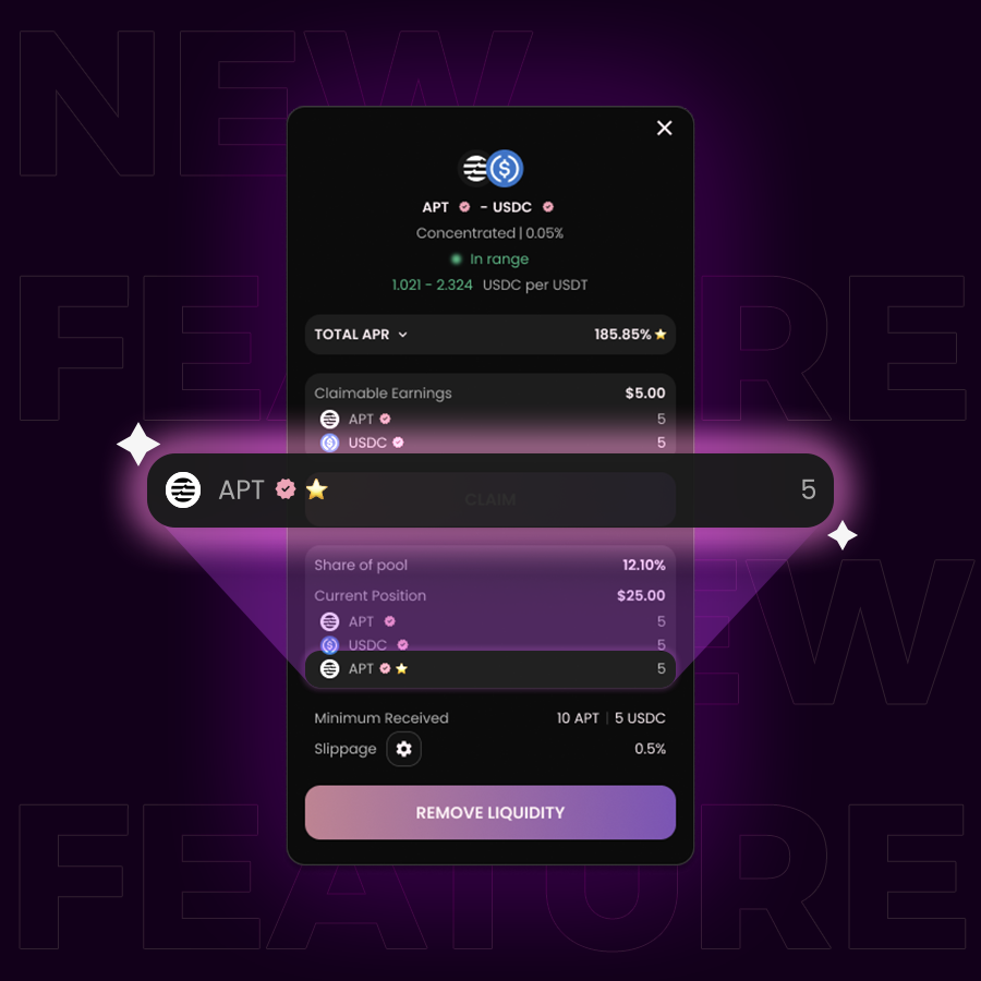 🚀 You asked. We listened. We shipped.

You asked for better clarity on what you're earning in a position and we delivered.

Now when you return to your position, rewards auto-calculate. No more guessing, no more manual math.

Built fast. Built for you. 🐘✅