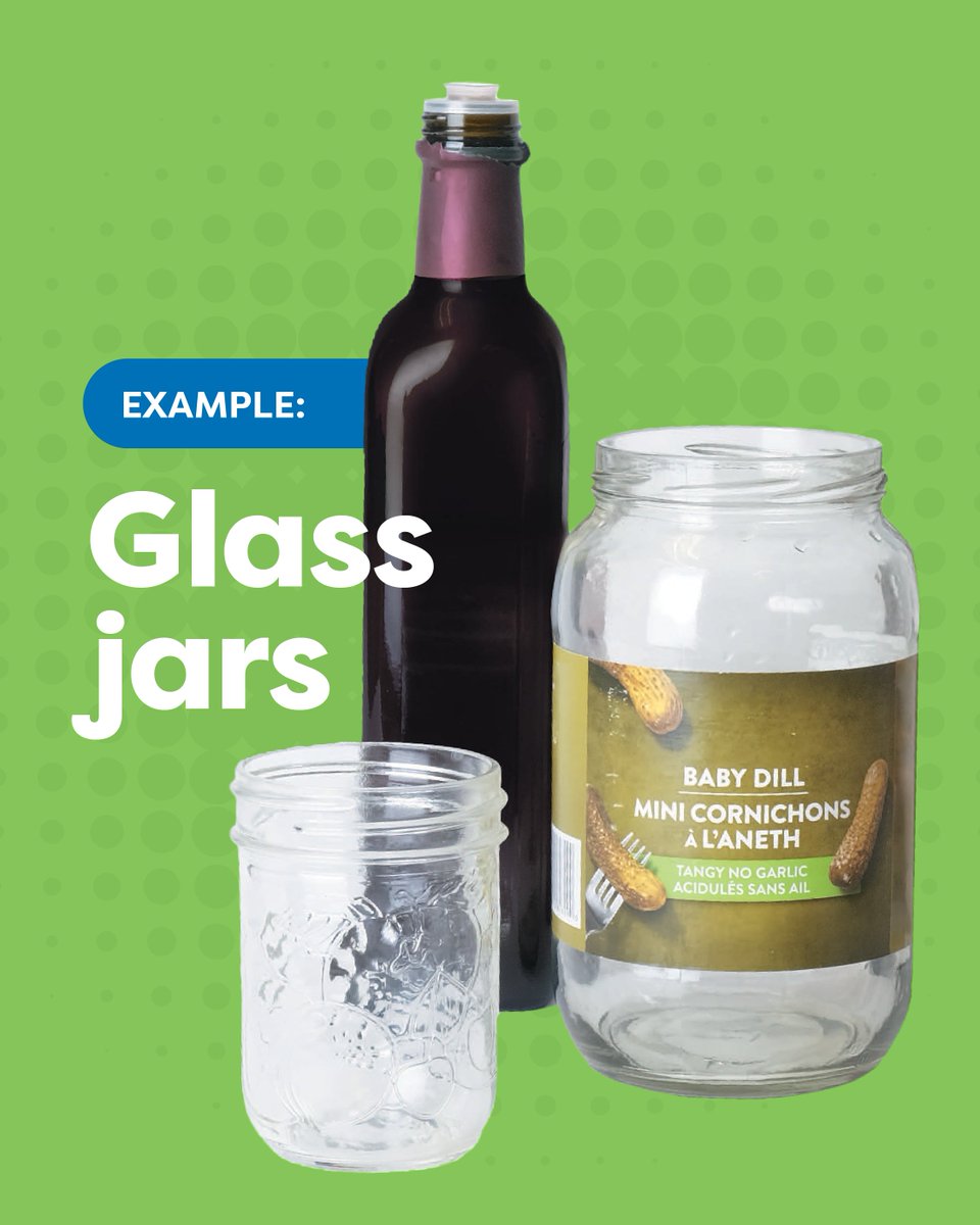 Glass bottles and jars don’t belong in your curbside bin! 🛑 

Take them to a SARCAN depot to be recycled properly. 🏺♻️ 

Clean, sorted glass = a greener province! 🌍