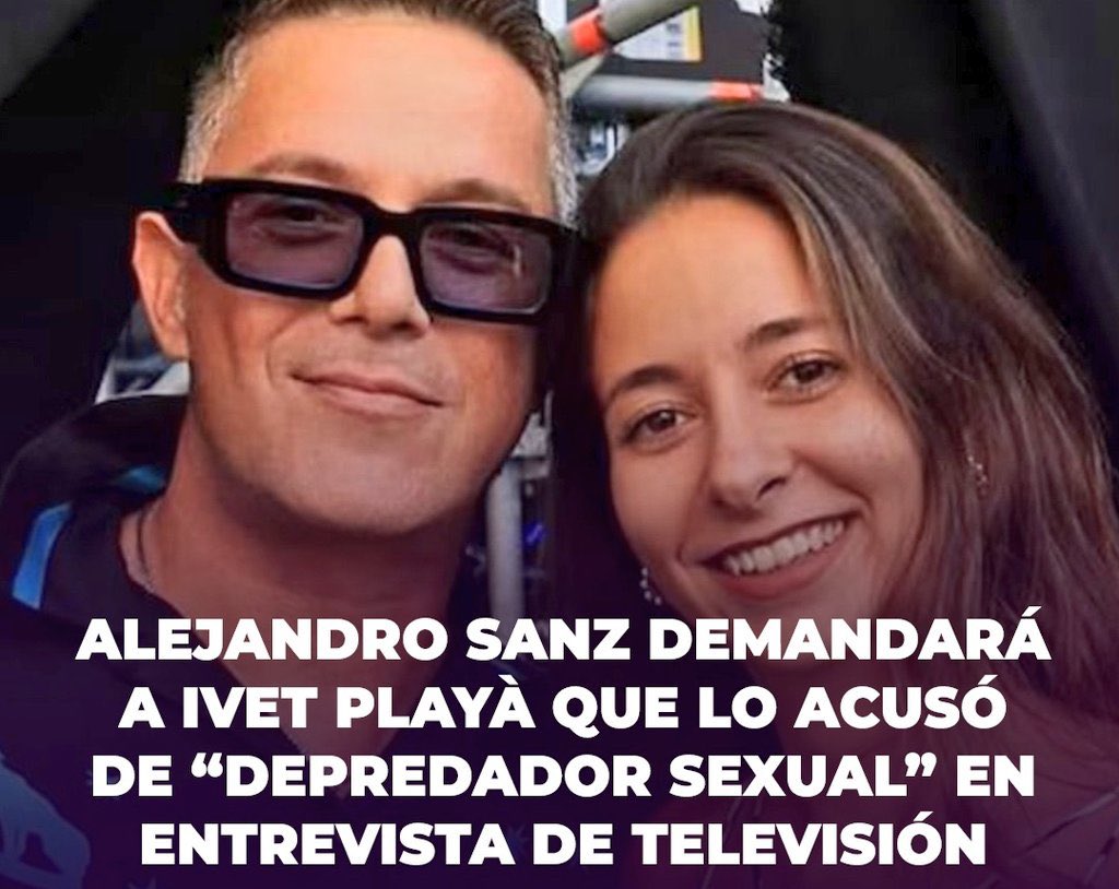 Bien hecho Alejandro Sanz 👏🏻

En México se acusó a una persona en TV nacional de “Potencial Feminicida” ¿ Se podrá también ?