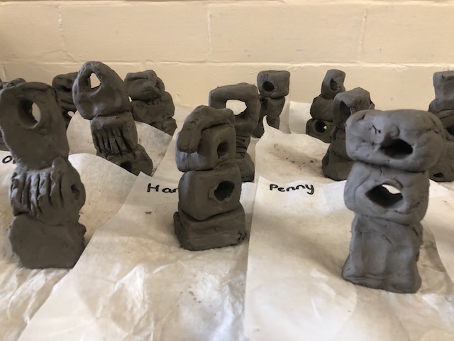 CroftonInfants's tweet photo. Everyone is thrilled with how their Barbara Hepworth sculptures look! Well done Grasshopper class. You are artists! https://t.co/wp7Wc5cjbi