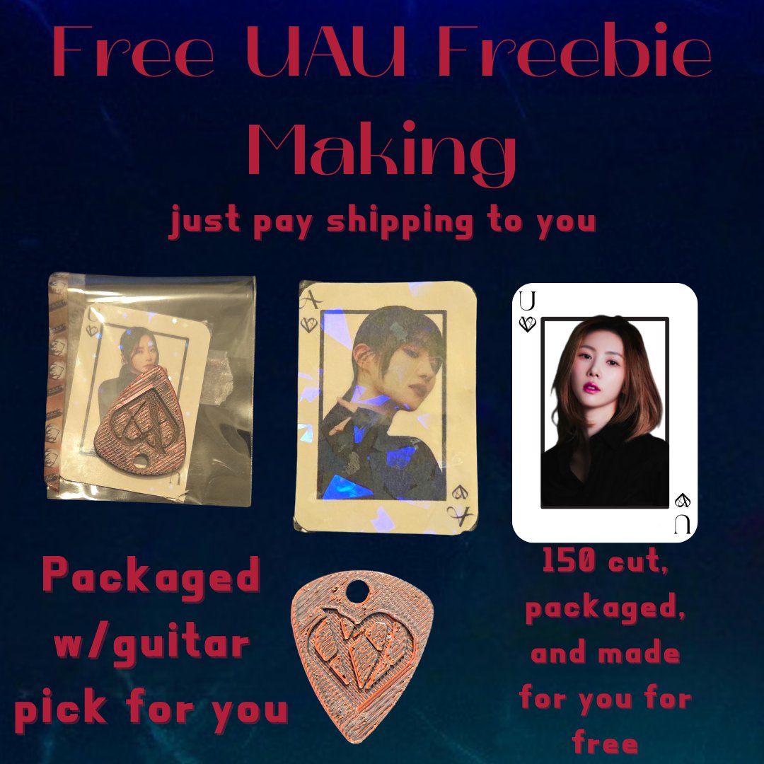 ☆ i have decided to offer making these freebies for anyone going to a uau in grand america stop for free!! please see instagram post for more details. as of right now these freebies will be available at nyc and dallas stops

#uau #jiu #sua #yoohyeon

instagram.com/p/DLVNR3NuUcm/…