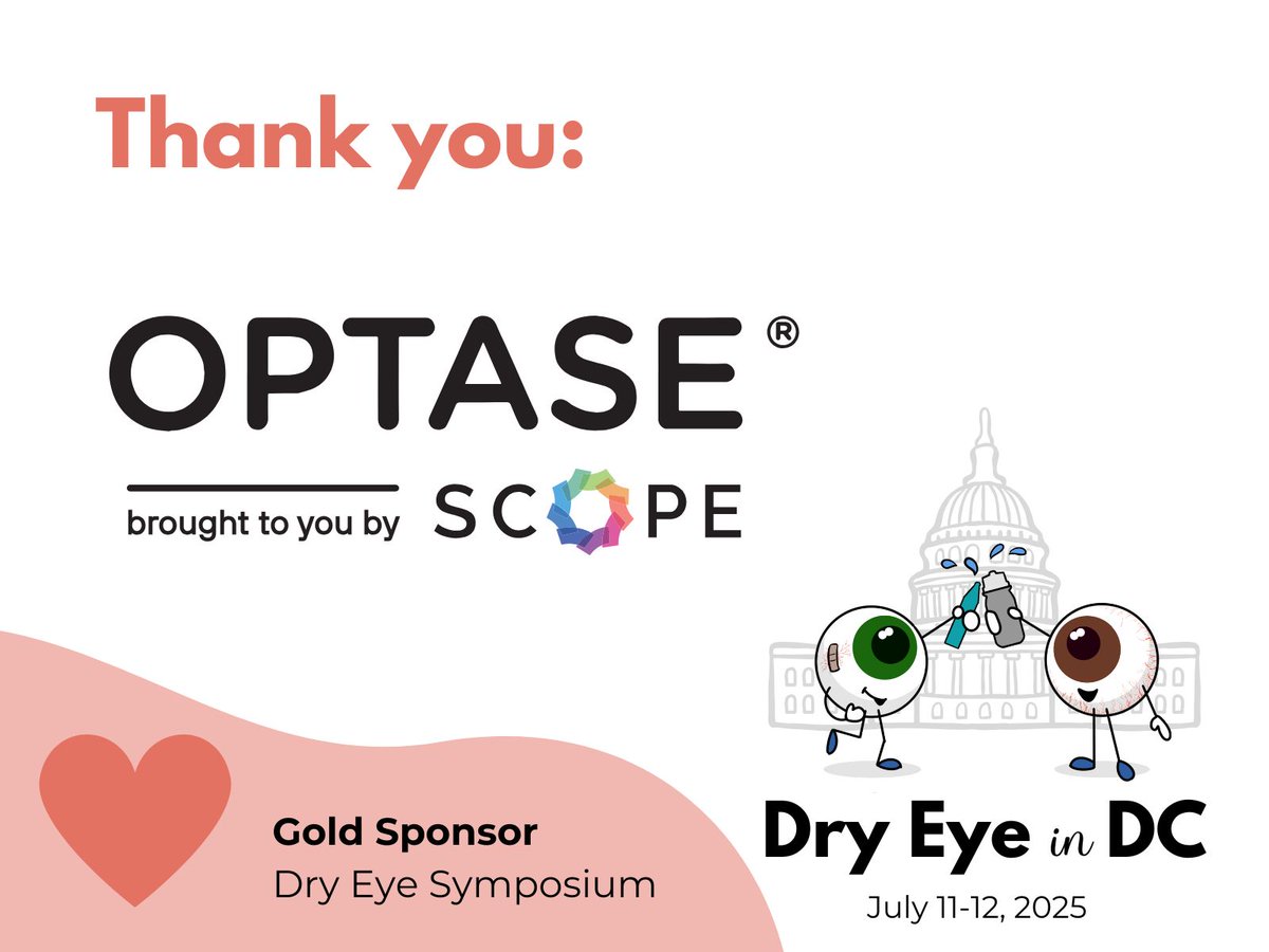 Thank you Scope Eyecare the Gold Sponsor for the Dry Eye Patient Symposium, July 12 in Washington, DC! Learn more about Dry Eye in DC and our sponsors at buff.ly/QTIFyJQ #dryeyeindc #dryeye #dryeyeadvocacy #def #dryeyefoundation #dryeyesymposium #optometry #ophthalmology
