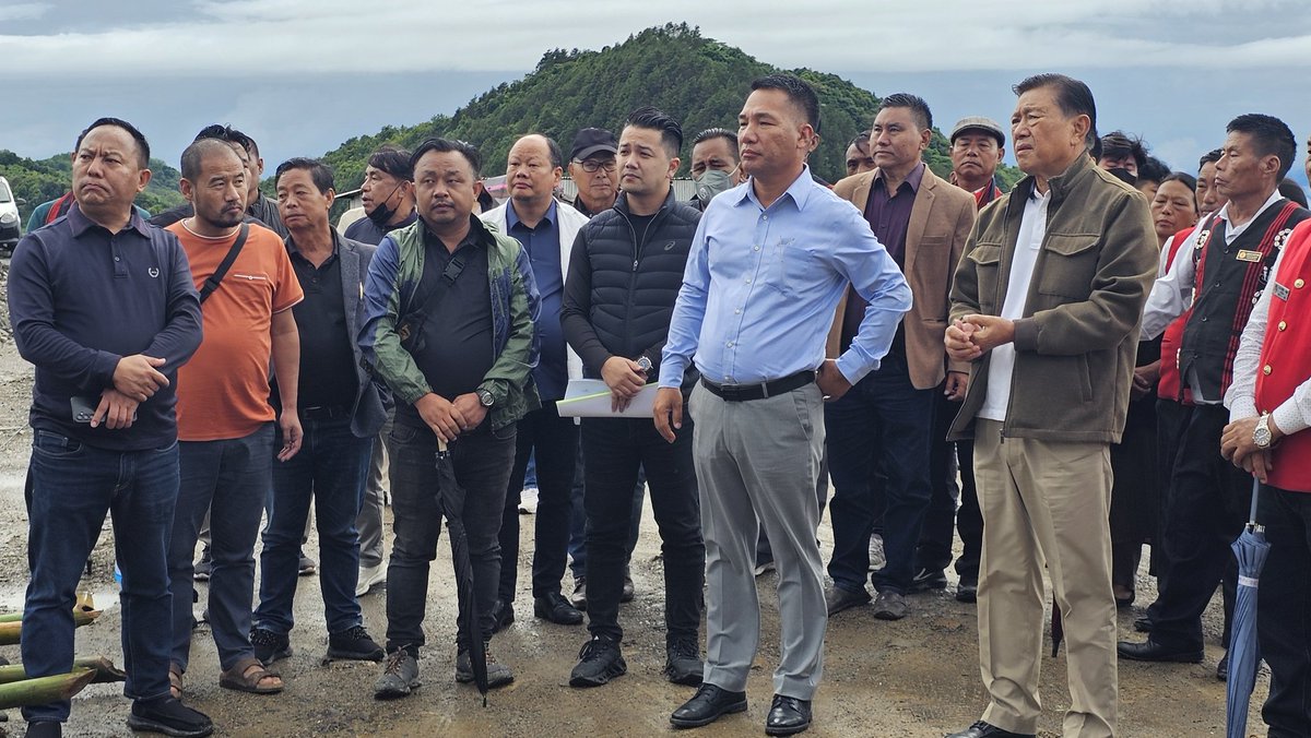 Inspected the on-going new District Hospital Zunheboto, hope to see the new building scheduled to be completed by December 2025.