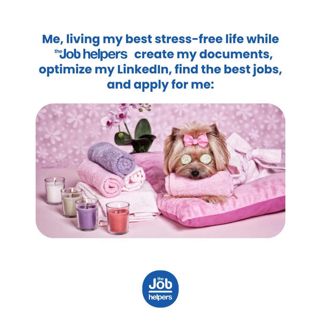 This is what a stress-free job search looks like. We craft your resume, optimize LinkedIn, and apply for roles while you relax. Let’s get you hired.📩 shorturl.at/ndRZ6
#resumewritingservices #careerstrategy #thejobhelpers