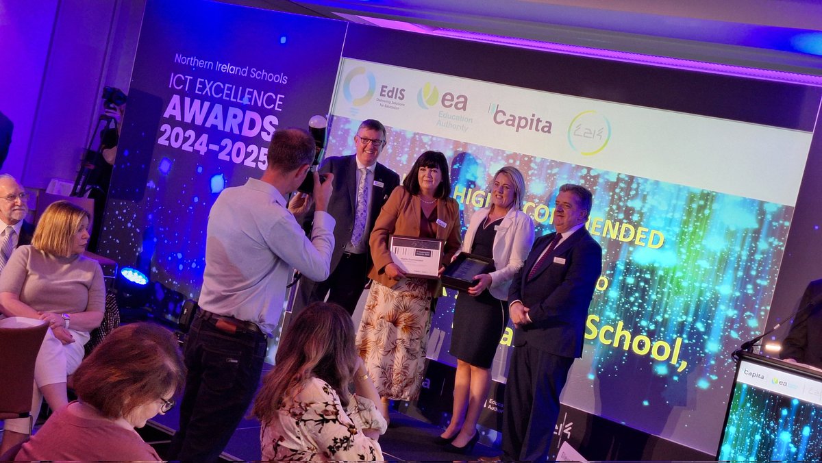 Ed_Authority's tweet image. Congratulations to the Primary Schools recognised at the #ICTExcellenceAwards!

Highly Commended:
👏 @GrogganPrimary
👏 @StMarysGlenview
👏 @St_Patricks_PS 

🏆 Winner - @HTPS_Cookstown